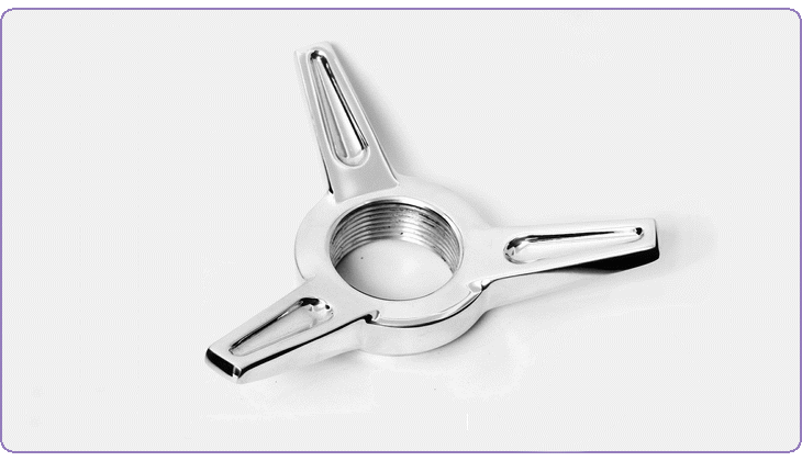 Polished Tri-Wing Knockoff